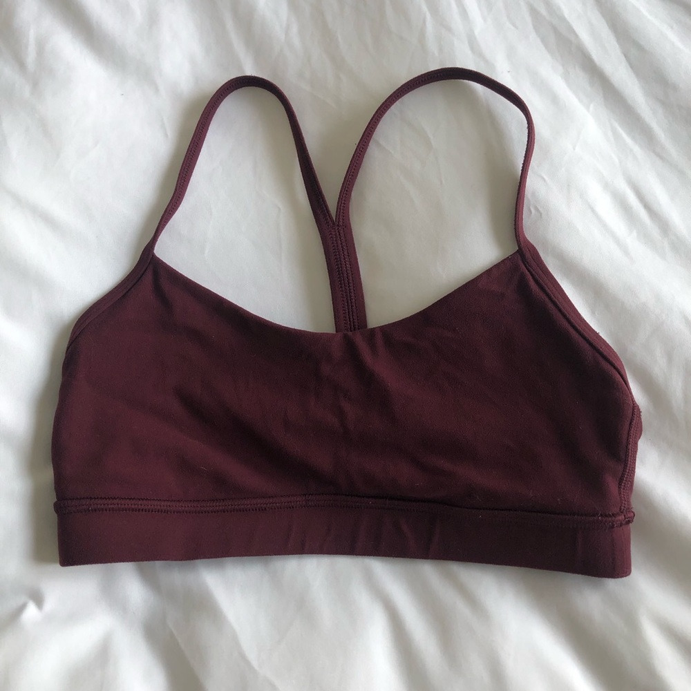 Lululemon Flow Y Nulu Bra - Maroon